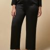 Abbigliamento Marina Rinaldi | Pantaloni In Raso Nero