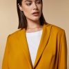 Abbigliamento Marina Rinaldi | Giacca Blazer In Misto Viscosa Mostarda