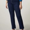 Abbigliamento Marina Rinaldi | Jeans In Denim Di Cotone Marina Scuro