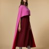 Abbigliamento Marina Rinaldi | Mantella Reversibile In Triacetato Fucsia