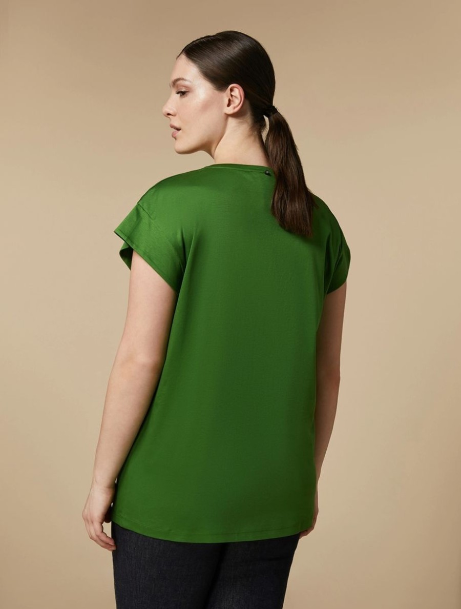 Abbigliamento Marina Rinaldi | Maglietta In Maglia Verde