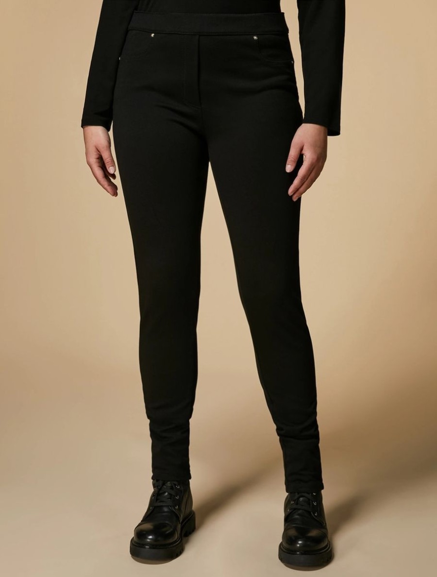 Abbigliamento Marina Rinaldi | Leggings In Maglia Nero