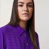 Abbigliamento Marina Rinaldi | Tunica In Tessuto Jacquard Viola