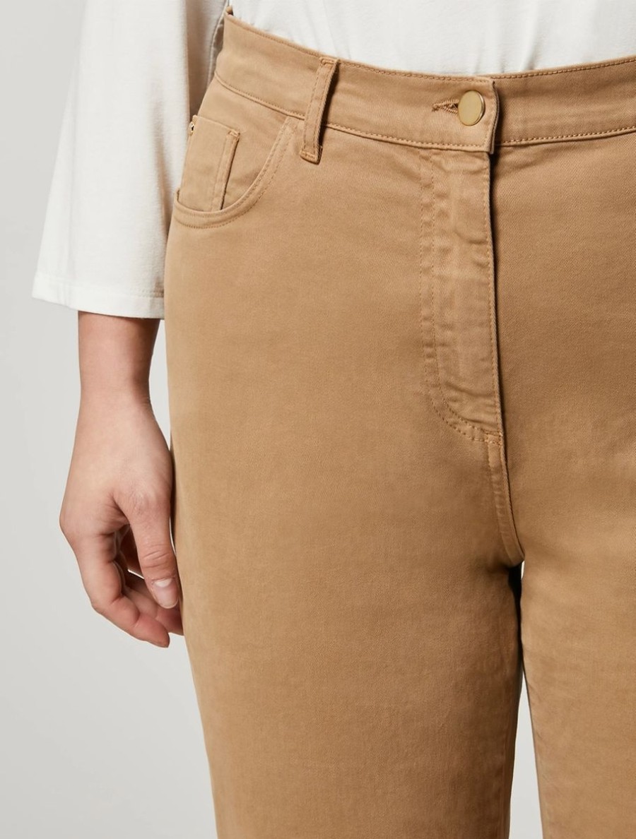 Abbigliamento Marina Rinaldi | Pantaloni In Gabardina Coloniale