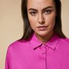 Abbigliamento Marina Rinaldi | Camicia Lunga In Popeline Di Cotone Fucsia