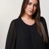 Abbigliamento Marina Rinaldi | Blusa In Georgette Nero