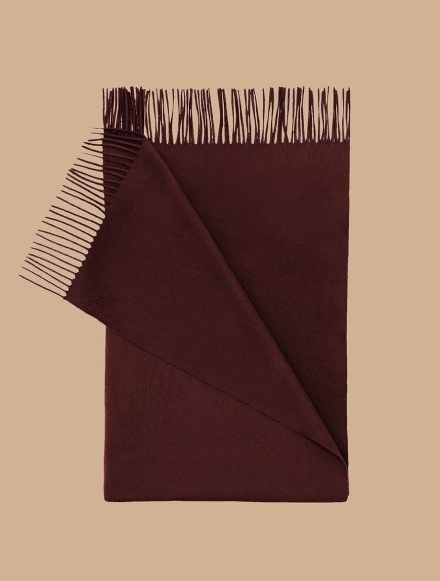 Accessori Marina Rinaldi | Stola In Puro Cashmere Bordeaux