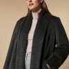 Abbigliamento Marina Rinaldi | Cappotto Di Alpaca Grigio Scuro