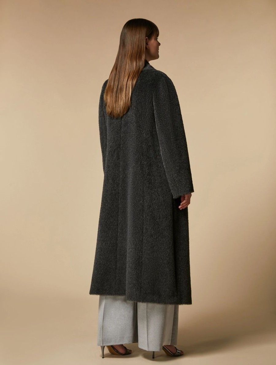 Abbigliamento Marina Rinaldi | Cappotto Di Alpaca Grigio Scuro