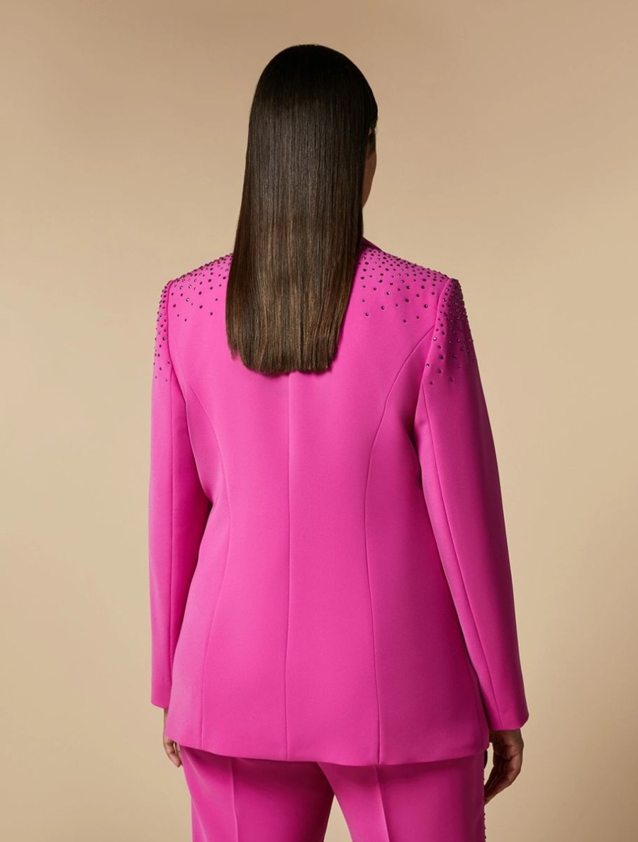 Abbigliamento Marina Rinaldi | Giacca Blazer In Cady Stretch Fucsia