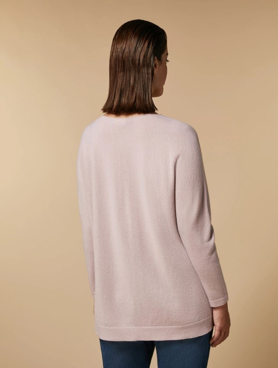 Abbigliamento Marina Rinaldi | Maglia In Puro Cashmere Rosa