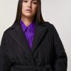 Abbigliamento Marina Rinaldi | Cappotto Imbottito Resistente All'Acqua Nero