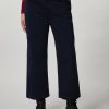 Abbigliamento Marina Rinaldi | Pantaloni In Raso Elasticizzato Marina Scuro