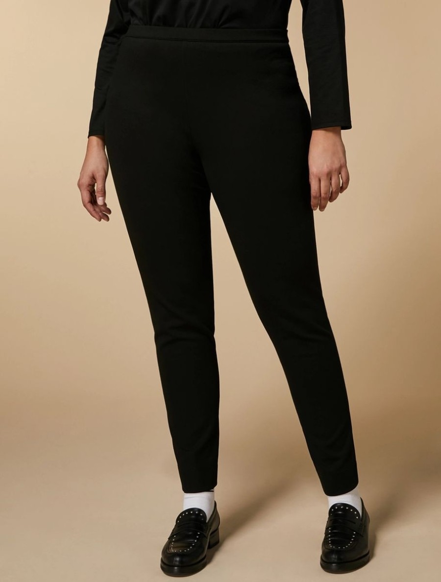 Abbigliamento Marina Rinaldi | Leggings In Maglia Nero