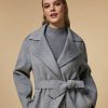 Abbigliamento Marina Rinaldi | Cappotto In Pura Lana Double Grigio Medio