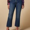 Abbigliamento Marina Rinaldi | Jeans Svasati In Denim Sci Blu