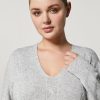 Abbigliamento Marina Rinaldi | Maglia In Lana E Cashmere Grigio Chiaro