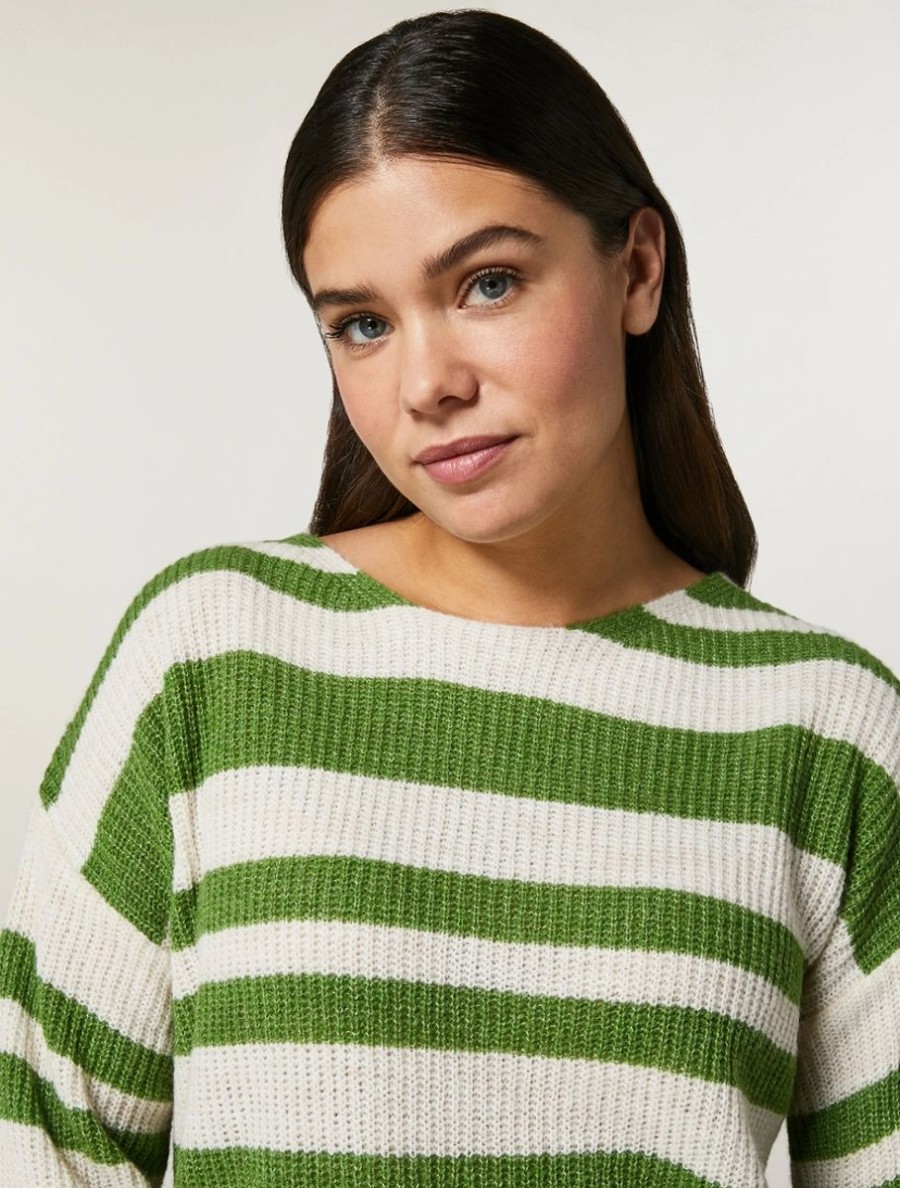 Abbigliamento Marina Rinaldi | Maglione In Misto Lana Verde