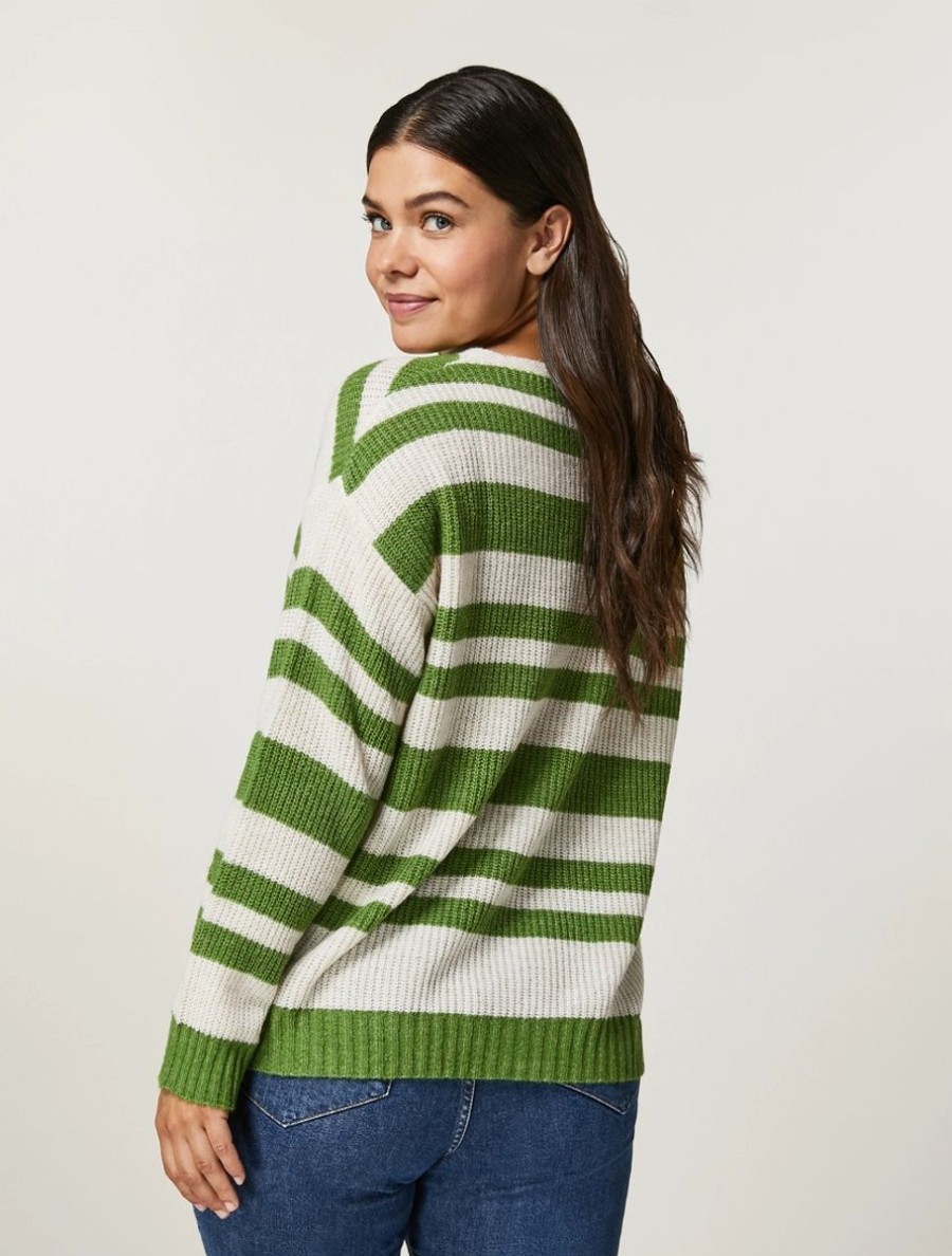 Abbigliamento Marina Rinaldi | Maglione In Misto Lana Verde