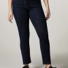 Abbigliamento Marina Rinaldi | Pantaloni In Denim Di Cotone Marina Scuro