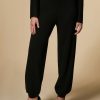 Abbigliamento Marina Rinaldi | Joggers In Maglia Di Viscosa Nero