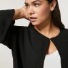 Abbigliamento Marina Rinaldi | Giacca In Georgette Nero