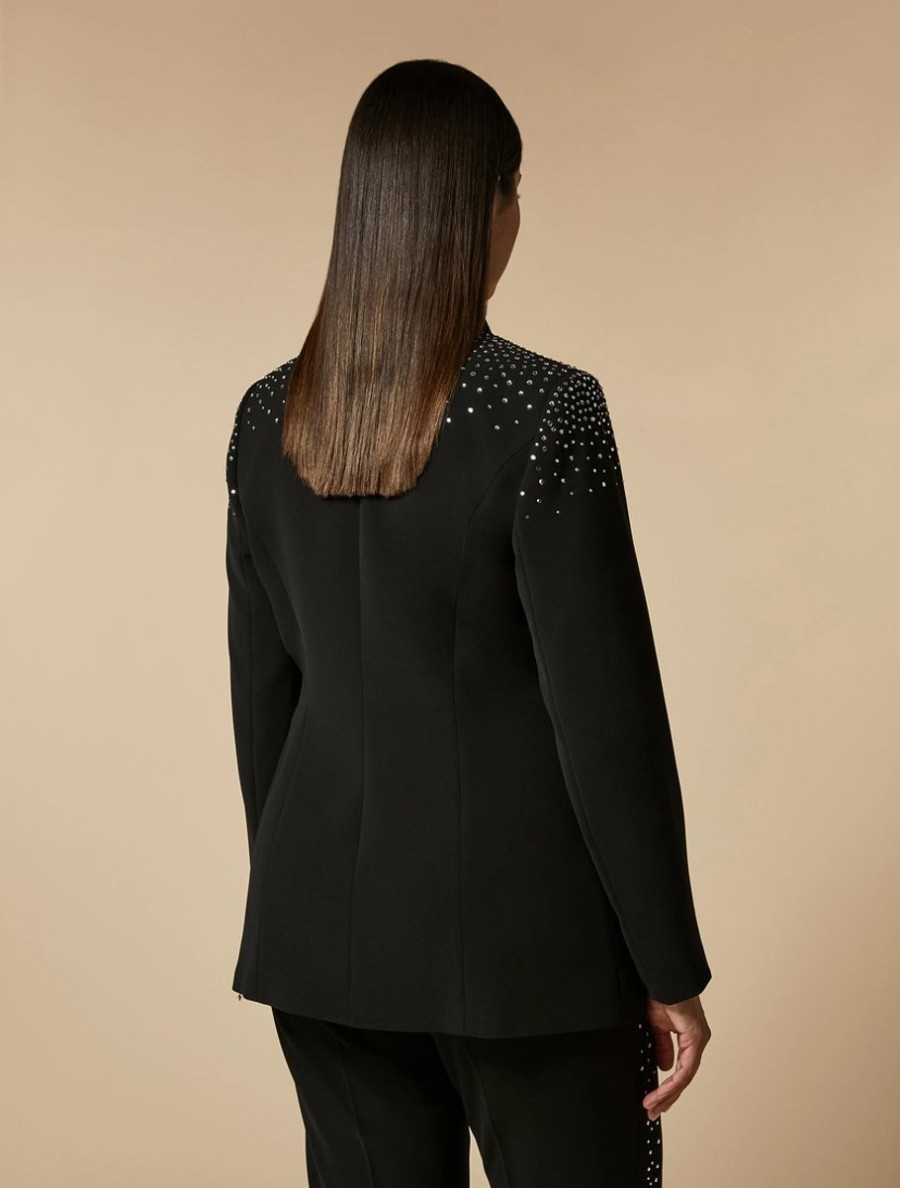 Abbigliamento Marina Rinaldi | Giacca Blazer In Cady Stretch Nero