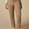 Abbigliamento Marina Rinaldi | Pantaloni Tecnici In Misto Cotone Cammello