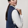 Abbigliamento Marina Rinaldi | Gilet In Tela Marina Scuro