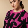 Abbigliamento Marina Rinaldi | Maglione In Misto Lana Jacquard Fucsia