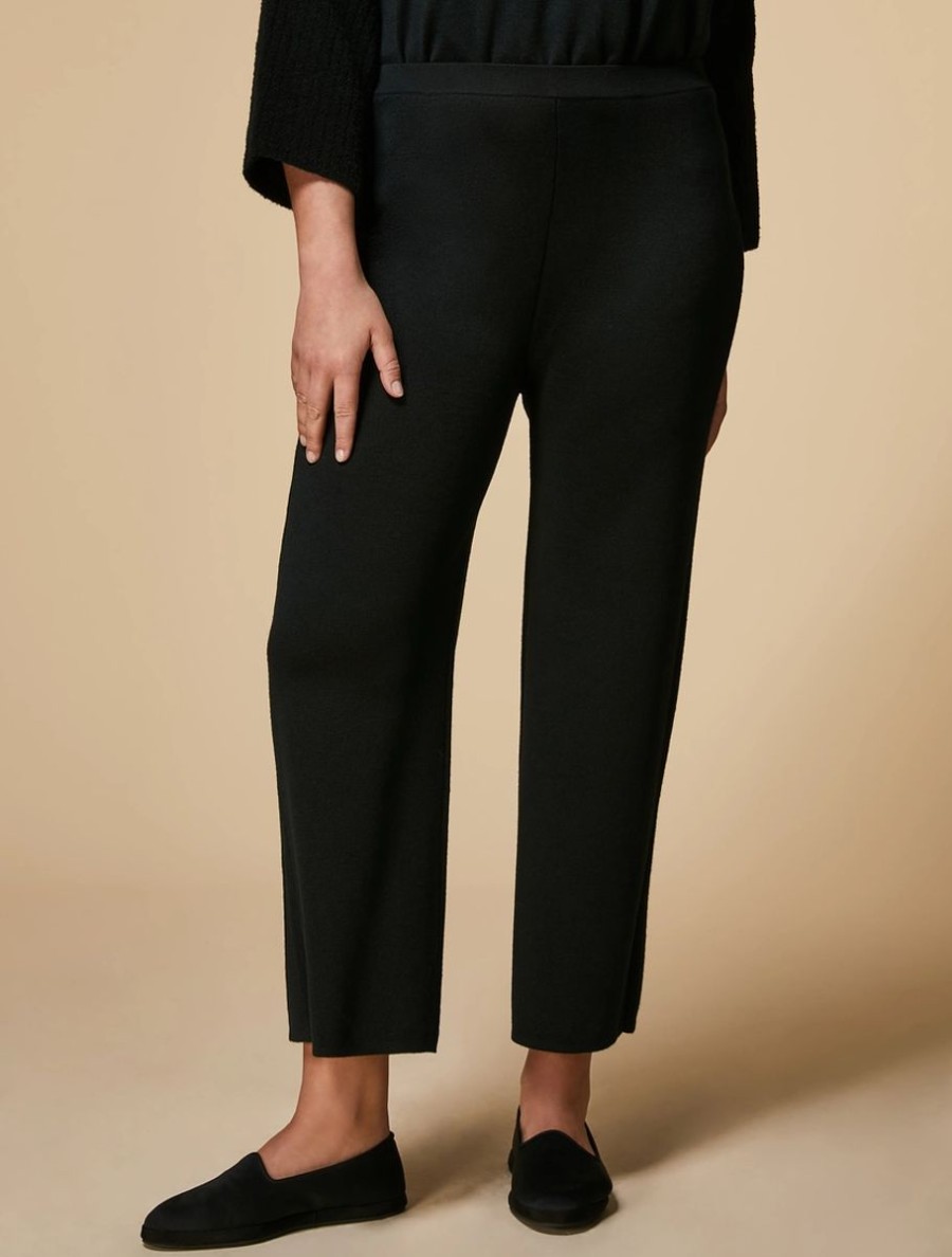 Abbigliamento Marina Rinaldi | Pantaloni In Maglia Nero