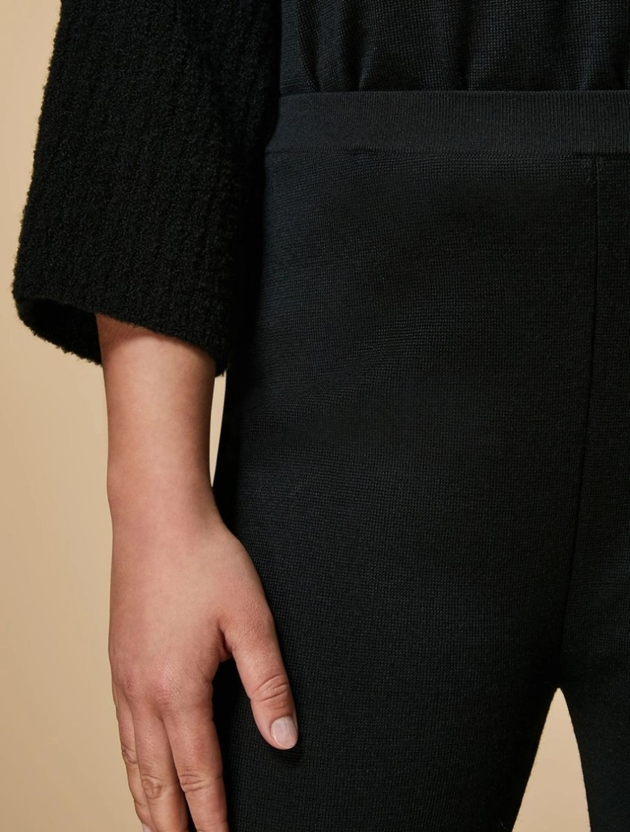 Abbigliamento Marina Rinaldi | Pantaloni In Maglia Nero