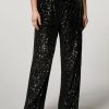 Abbigliamento Marina Rinaldi | Pantaloni In Jersey Con Paillettes Nero