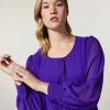 Abbigliamento Marina Rinaldi | Blusa In Georgette Viola