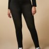 Abbigliamento Marina Rinaldi | Jeans Slim Fit In Denim Satinato Stretch Nero