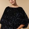 Abbigliamento Marina Rinaldi | Abito In Paillettes Nero