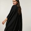 Abbigliamento Marina Rinaldi | Poncho In Misto Lana Merino Nero