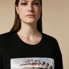 Abbigliamento Marina Rinaldi | T-Shirt In Jersey Con Decorazioni Nero