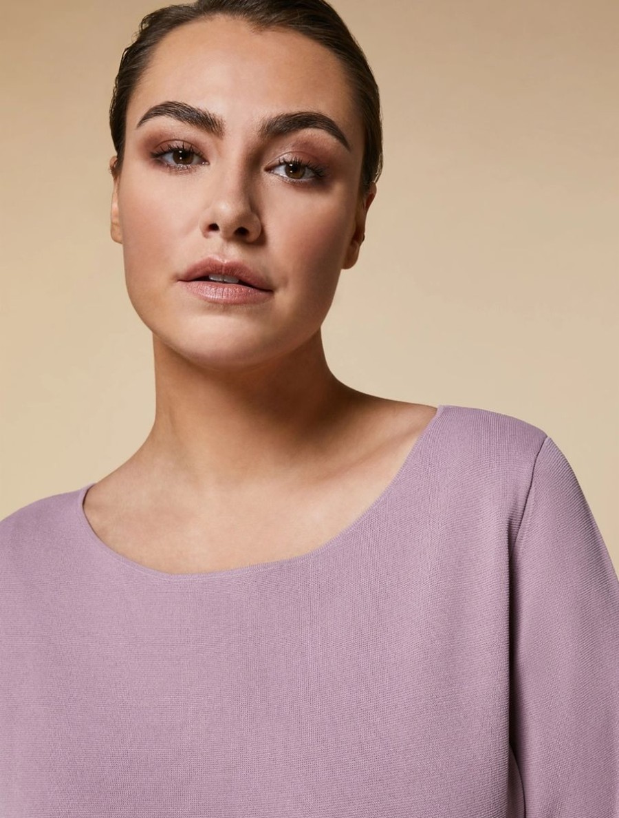 Abbigliamento Marina Rinaldi | Abito In Viscosa Stretch Rosa