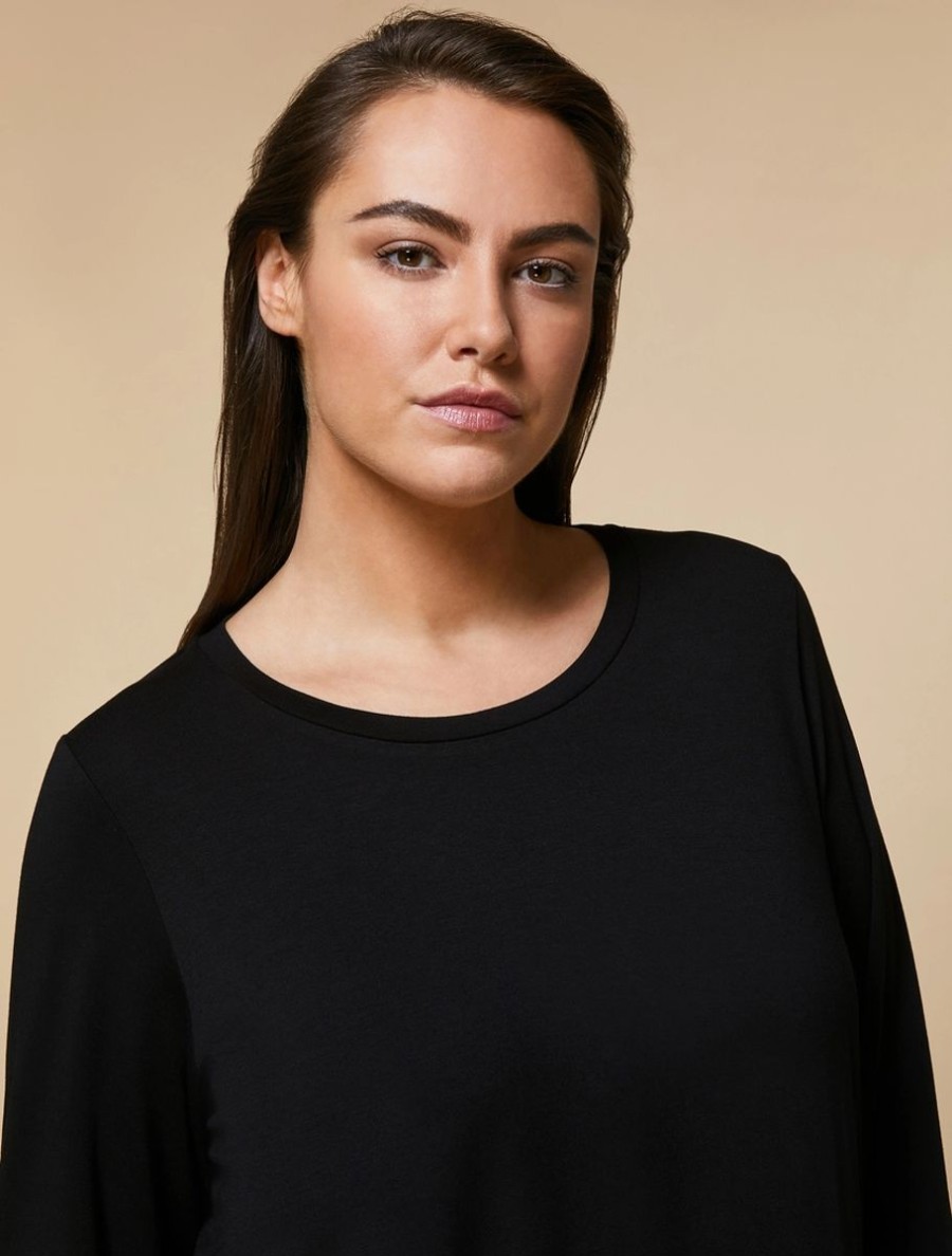 Abbigliamento Marina Rinaldi | Maglietta In Maglia Nero