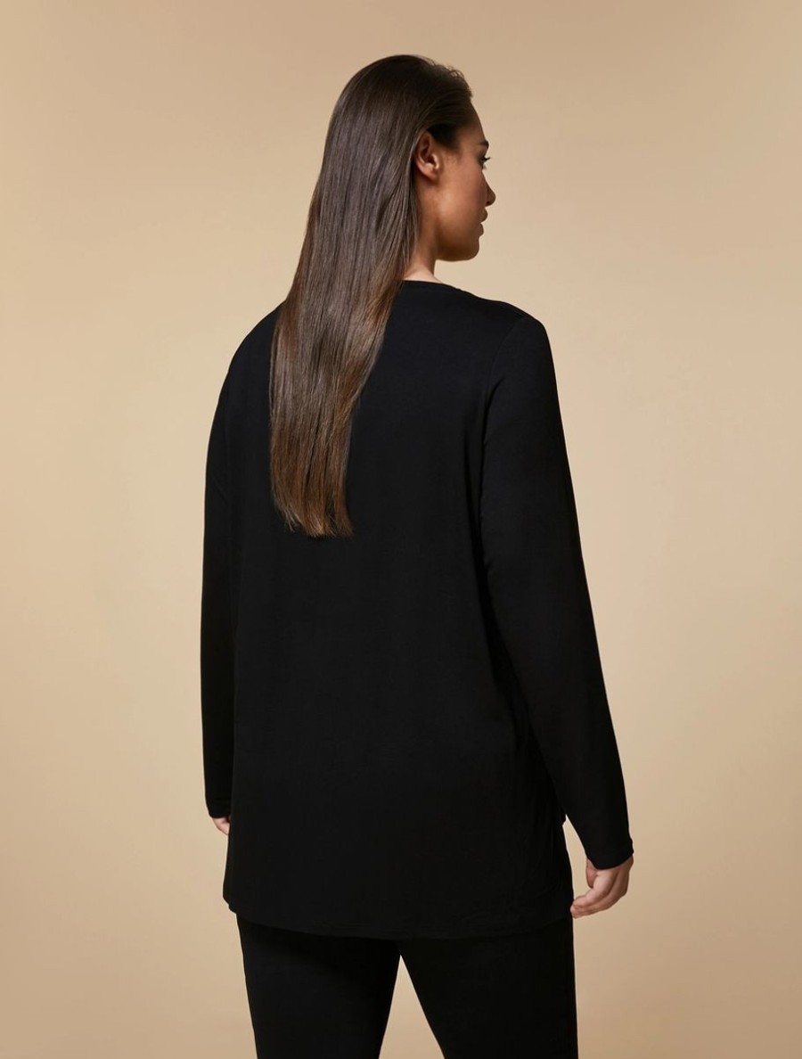 Abbigliamento Marina Rinaldi | Maglietta In Maglia Nero