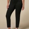 Abbigliamento Marina Rinaldi | Pantaloni In Popeline Di Cotone Nero