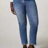 Abbigliamento Marina Rinaldi | Pantaloni In Denim Di Cotone Sci Blu