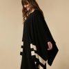 Abbigliamento Marina Rinaldi | Mantella In Misto Lana Nero