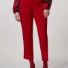 Abbigliamento Marina Rinaldi | Pantaloni In Panno Doppio Rosso