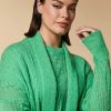 Abbigliamento Marina Rinaldi | Cardigan In Misto Alpaca Verde