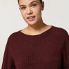 Abbigliamento Marina Rinaldi | Maglia In Lana, Viscosa E Alpaca Bordeaux