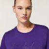 Abbigliamento Marina Rinaldi | T-Shirt In Jersey Di Viscosa Viola