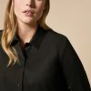 Abbigliamento Marina Rinaldi | Camicia In Popeline Stretch Nero