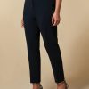 Abbigliamento Marina Rinaldi | Pantaloni Slim In Triacetato Blu Notte